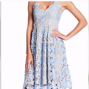 Love Ady, Blue Lace Sleeveless Dress, Size XS